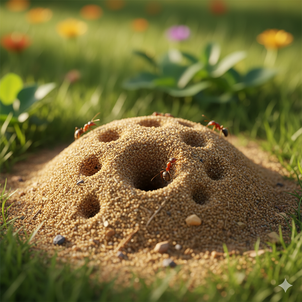 נמלים בגינה