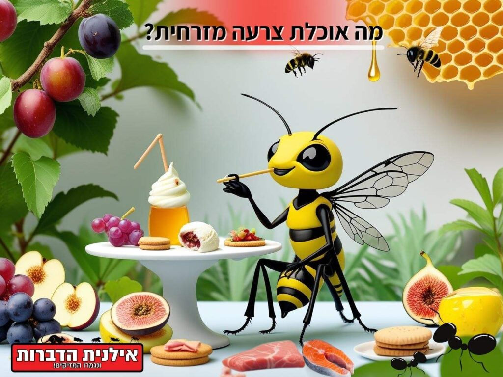 מה אוכלת צרעה מזרחית