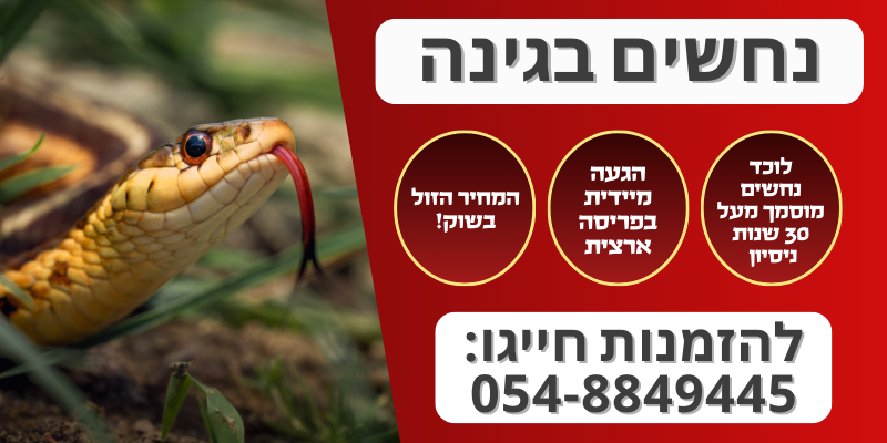 נחשים בגינה