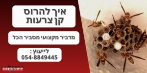 איך להרוס קן צרעות